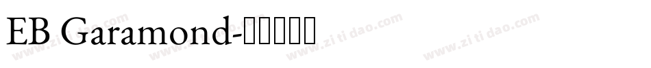EB Garamond字体转换